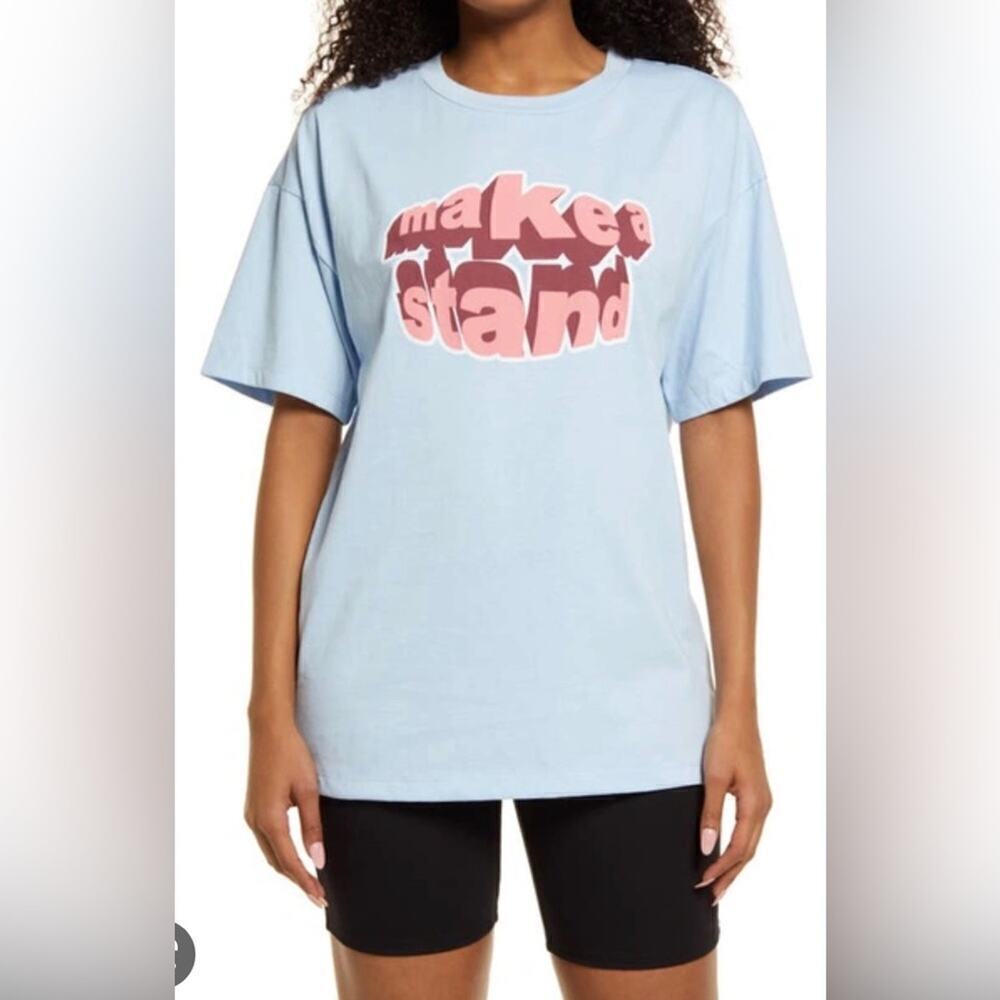 Nordstrom BP Women’s Make A Stand Short Sleeve Graphic TShirt Size S